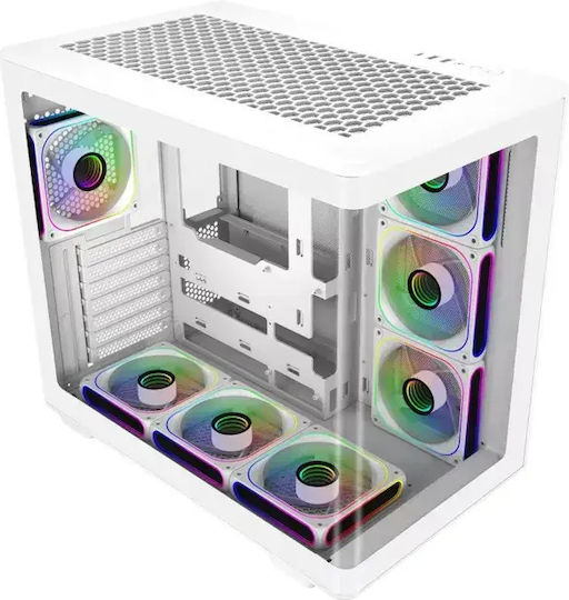 CoolerMaster Elite 600 Midi Tower Компютърна Кутия С 7 x ARGB Вентилатори