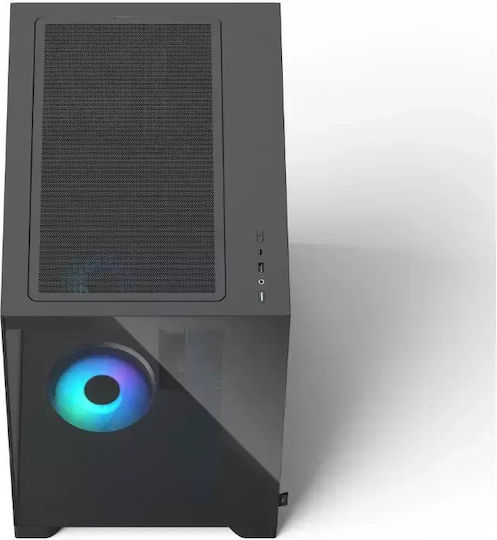 Fractal Design Pop 2 Gaming Midi Tower Computer Case with Side Window and ARGB Lighting Black