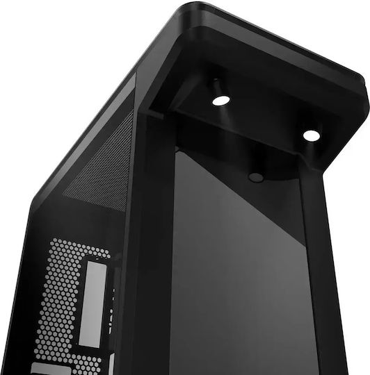 CoolerMaster MasterFrame 360 Gaming Midi Tower Κουτί Υπολογιστή με Πλαϊνό Παράθυρο και ARGB Φωτισμό Μαύρο