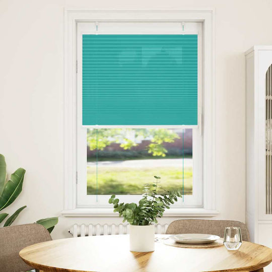 vidaXL Stoff Jalousie in Petrol Blau Farbe P80xH100cm