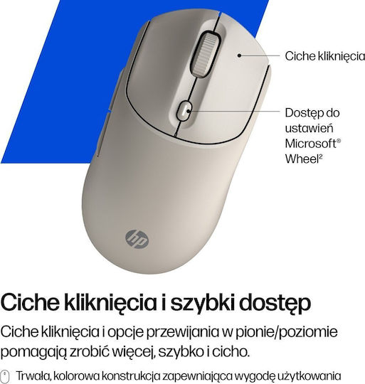 HP 400 Quiet Безжичен Bluetooth Мишка Maple