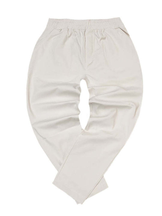 Trousers in Relaxed Fit Beige