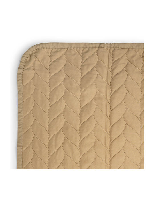 Easy Home Κουβερλί Μονό από Πολυεστέρα Μπεζ 160x220cm
