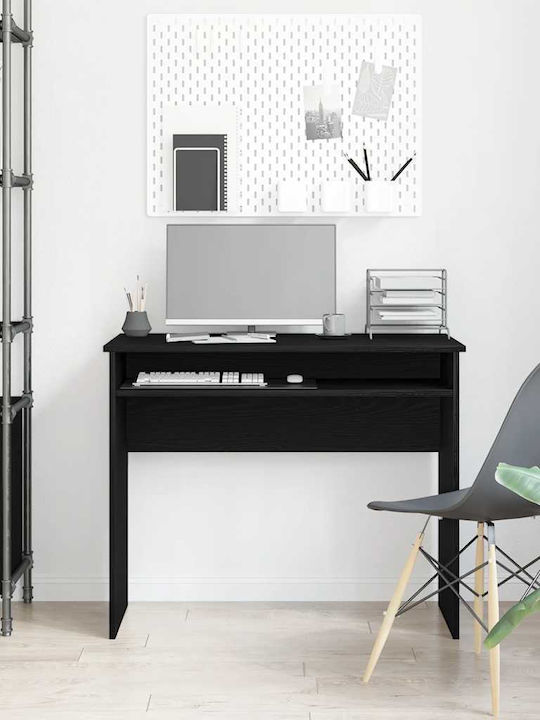 Desk Wooden Black Oak 90x50x74cm