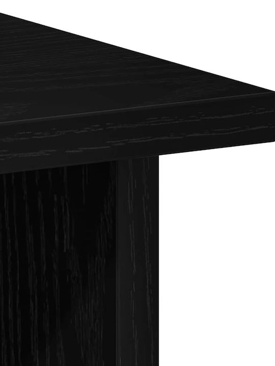 Desk Wooden Black Oak 90x50x74cm