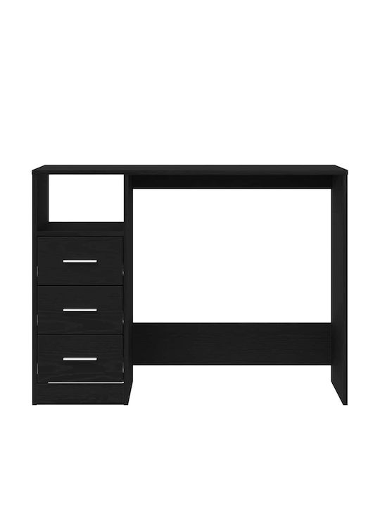 Γραφείο Υπολογιστή Ξύλινο Μαύρη Δρυς 102x50x76εκ.