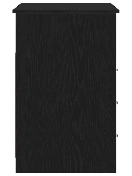 Γραφείο Υπολογιστή Ξύλινο Μαύρη Δρυς 102x50x76εκ.