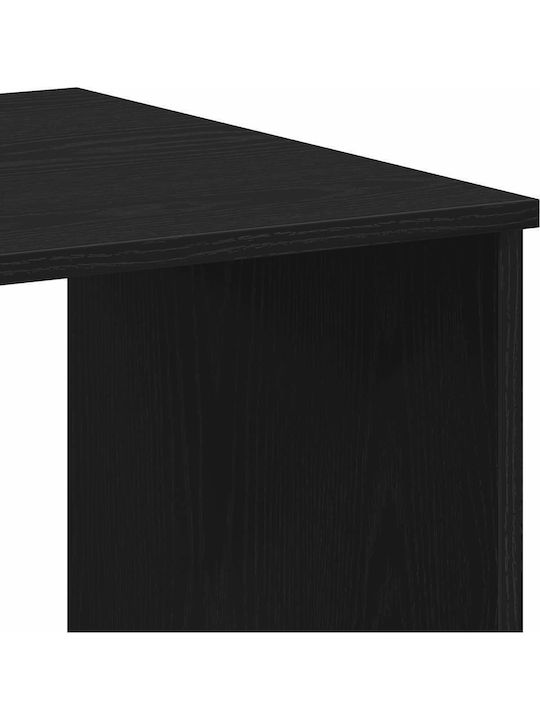Γραφείο Υπολογιστή Ξύλινο Μαύρη Δρυς 102x50x76εκ.