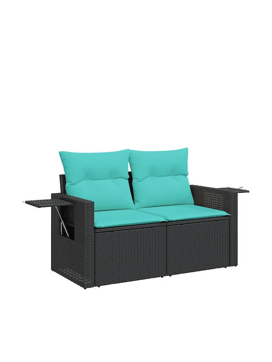 Outdoor Corner Rattan Sofa With Cushions 62x62x69cm