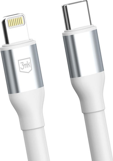3MK Hyper USB-C zu Blitzkabel 27W Weiß 2m