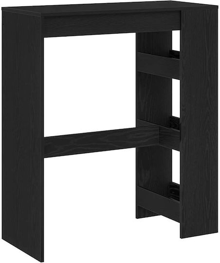 Бар Маса Дървена Черен Дъб 90x40x103.5см