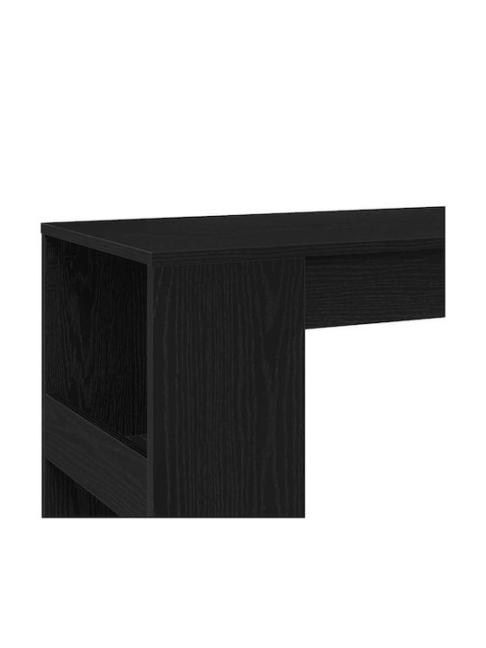 Bar-Tisch Holz Schwarz Eiche 90x40x103,5cm