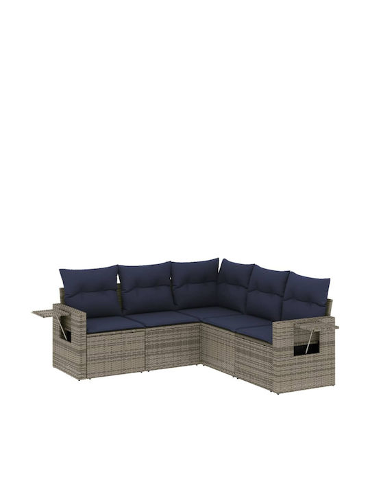 Ecksofa Outdoor Rattan mit Kissen