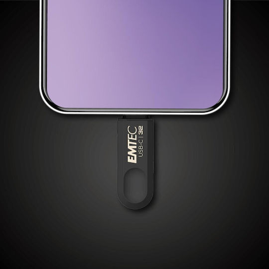 Emtec C280 32GB USB 3.2 Stick Μαύρο