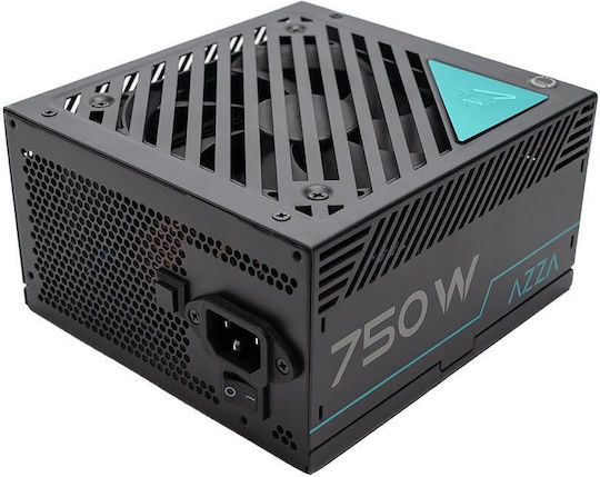 Azza PSAZ-750G 750W Μαύρο Τροφοδοτικό Υπολογιστή Semi Modular 80 Plus Gold