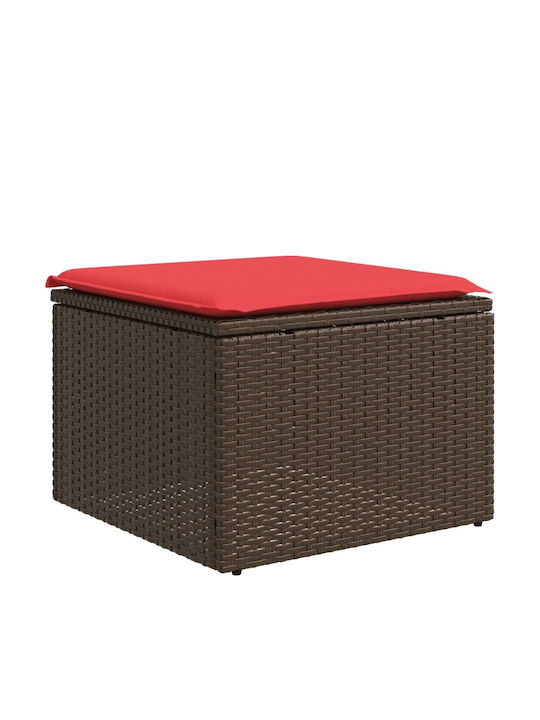 Corner Outdoor Sofa Rattan with Cushions 62x62x69cm