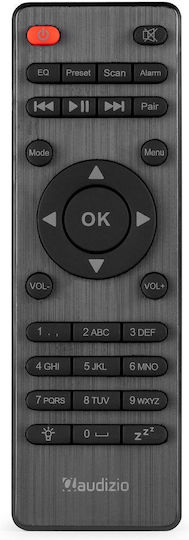 Audizio Foza Επιτραπέζιο Ραδιόφωνο Ρεύματος DAB+ με Bluetooth Ασημί