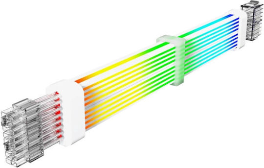 Gamemax Netzkabel Verlängerungskabel 2 X 8 Pin Vga Argb Weiß