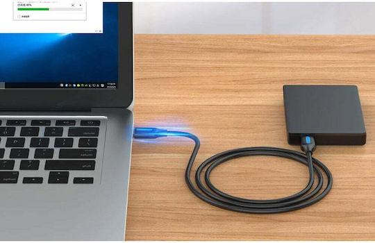 Vention USB 2.0 Cablu USB-A - USB-A Negru 0.5m COJBD