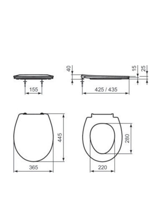 Ideal Standard Sevaduo Λεκάνη Δαπέδου Λευκή