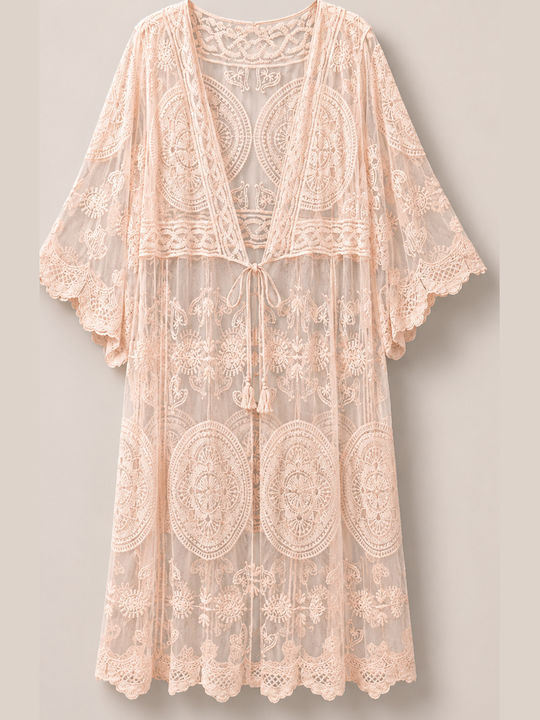Women's Kimono Powder Pink