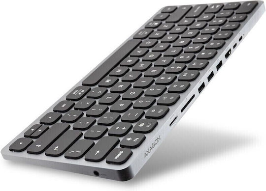 Axagon HMC-KB Wireless Cyrillic Keyboard Gray