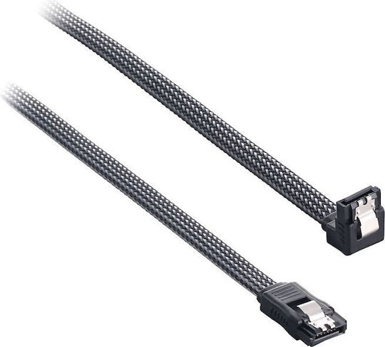 Cablemod Kabel Sata Abgewinkelter Männlich Zu Männlich 60cm Carbon Cm-cab-rsat-n60kc-r