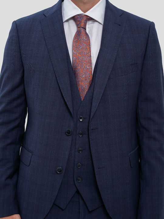 Men’s Suit Jacket Dark Blue Taxedo