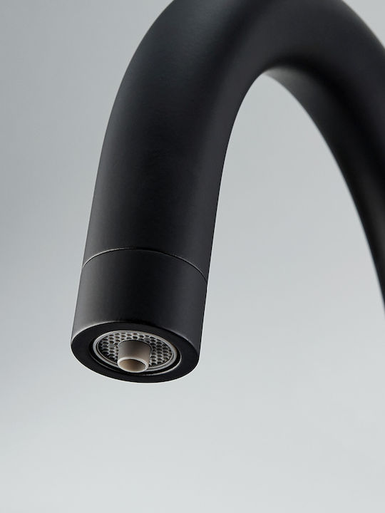 Eurorama Tall Black Counter Kitchen Faucet