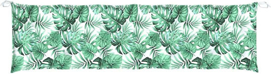 vidaXL Waterproof Garden Bench Cushion Leaves 50x200 cm