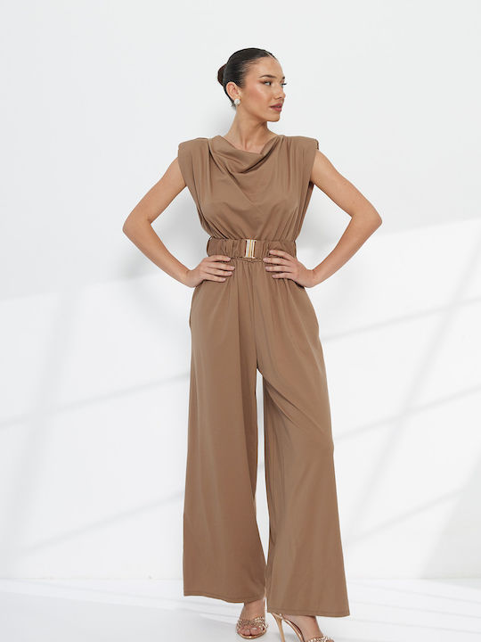Women's Brown Jumpsuit