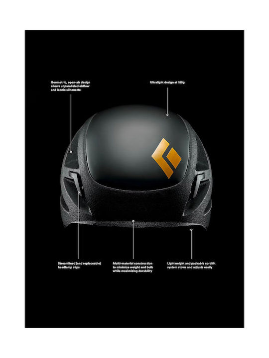 Black Diamond Unisex Căști De Escaladă Negru