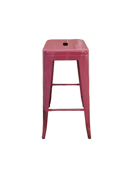 Scaun Metalic Bar Utopia Terracotta 42x42x76cm