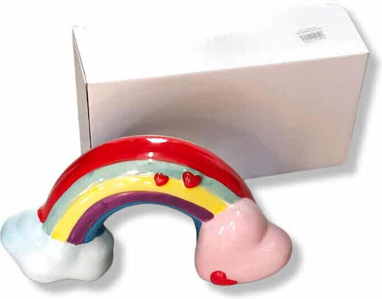 Ceramic Money Box Dream Rainbow Heart 22.4x11.5cm