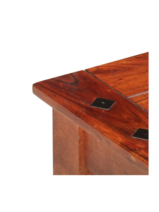 Rectangular Central Coffee Table Solid Acacia Wood 110x50x35 cm