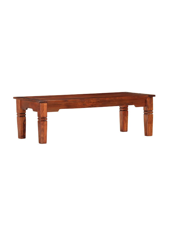 Rectangular Central Coffee Table Solid Acacia Wood 110x50x35 cm