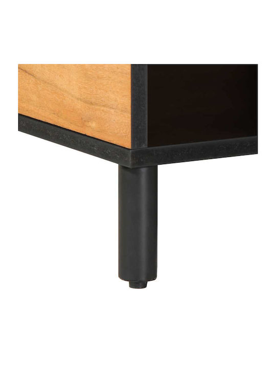 Rectangular Central Coffee Table Solid Wood Brown 80x50x40cm