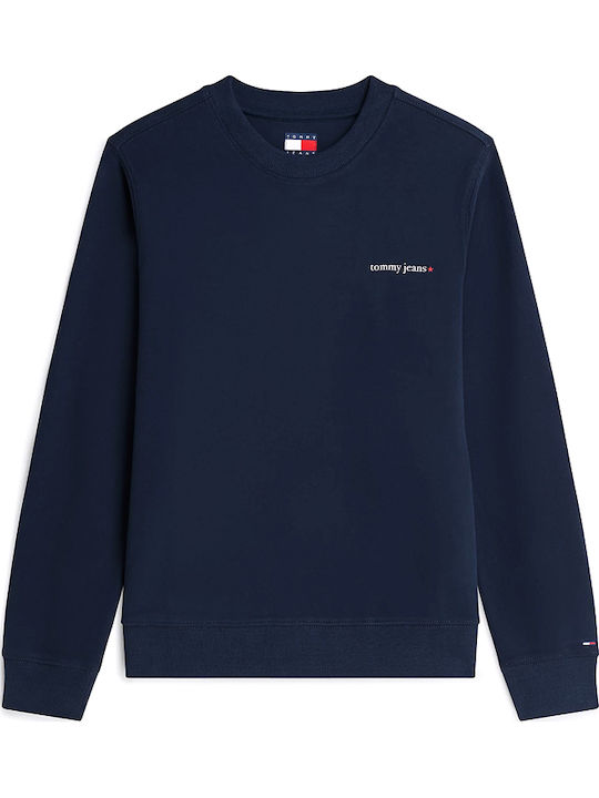 Essential Logo Lang Damen Sweatshirt Blau