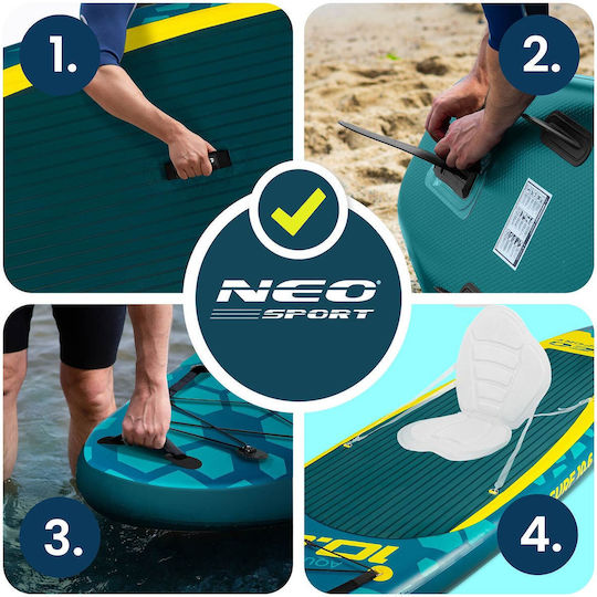 NEO Sport Aquasurf Надуваема SUP Дъска с Дължина 3.2m Синя