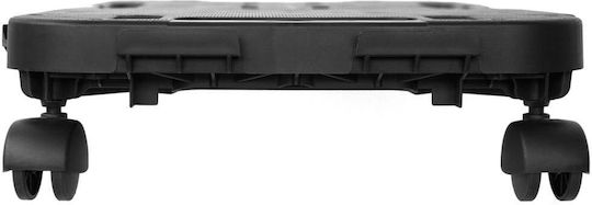 vidaXL Καρότσι Μεταφοράς για Φορτίο Βάρους έως 200kg σε Μαύρο Χρώμα