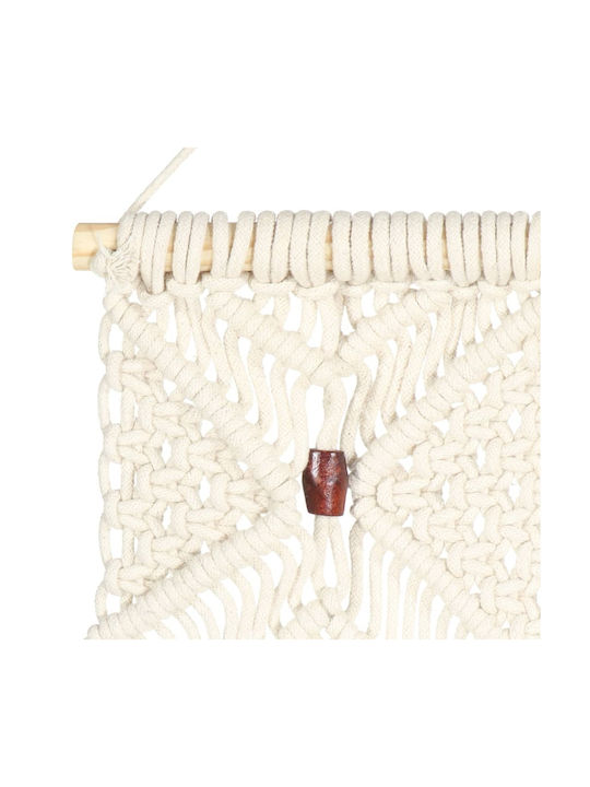 vidaXL Macrame Hanging Wall Decor Handmade from Fabric 80x40cm