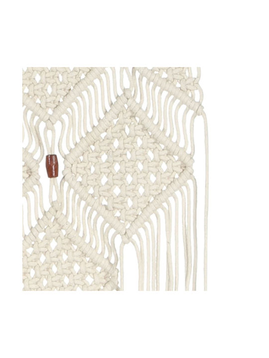vidaXL Macrame Hanging Wall Decor Handmade from Fabric 80x40cm