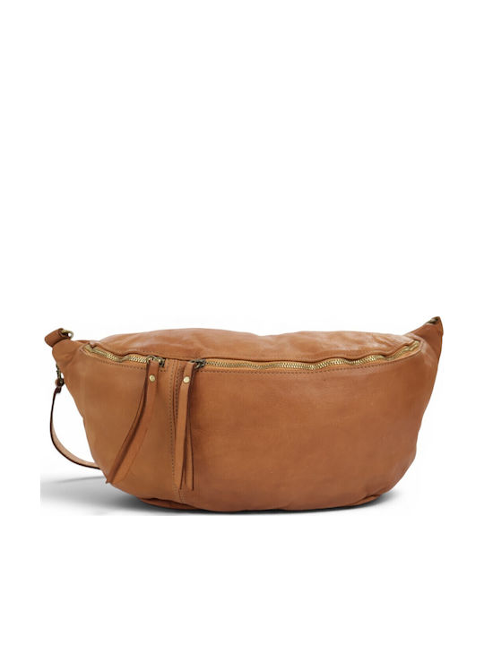 Leather Women's Crossbody Bag Tabac Brown