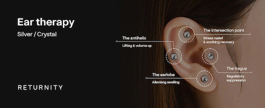Returnity Ear Therapy Acupressure Massage Tool for Body Silver