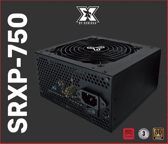 Serioux 750W Black Power Supply Full Wired 80 Plus Bronze (SRXP-750)