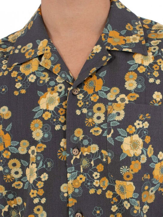 Short Sleeve Shirt In Wide Line Multicolour