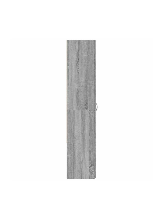Büroaufbewahrungsschublade und -schrank Holzschatten Grau 60x32x153cm