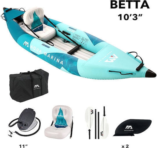 Aqua Marina Betta Φουσκωτό Kayak Θαλάσσης 1 Ατόμου Μπλε