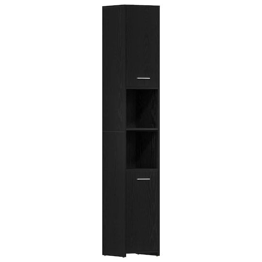 vidaXL Πάγκος χωρίς Νιπτήρα Μ30xΒ30xΥ183.5cm Μαύρο