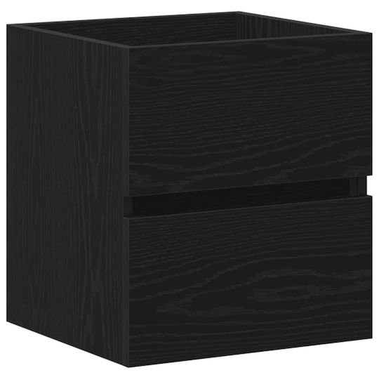 vidaXL Vanity Unit Without Sink M41xD38.5xH45cm Black Oak